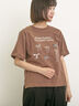 リボンTシャツ（オフホワイト/ブラック/ブラウン/キナリ）｜Samansa Mos2（サマンサ モスモス）通販