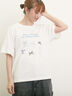 リボンTシャツ（オフホワイト/ブラック/ブラウン/キナリ）｜Samansa Mos2（サマンサ モスモス）通販