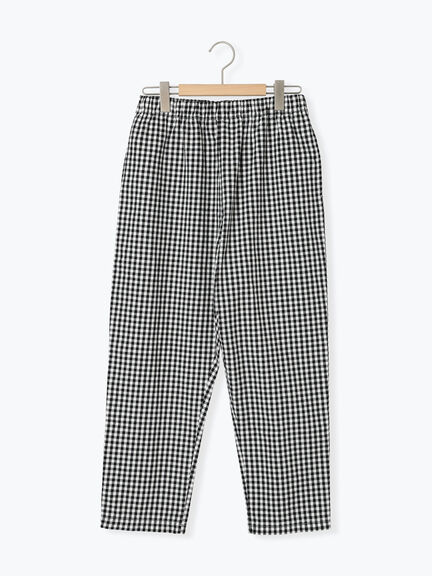 【クールコットン】柄アソートテーパードパンツ ≪M/Lサイズ≫（チャコールグレー/ブラック/ベージュ/ブラウン/カーキ）｜Samansa Mos2（サマンサ モスモス）通販