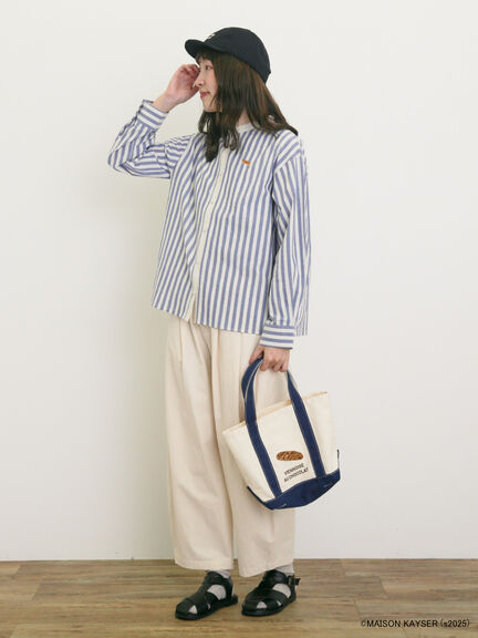 【MAISON KAYSER】クレリック刺繍シャツ（ブラック/ブルー）｜Samansa Mos2（サマンサ モスモス）通販