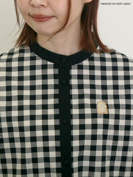 【MAISON KAYSER】クレリック刺繍シャツ（ブラック/ブルー）｜Samansa Mos2（サマンサ モスモス）通販