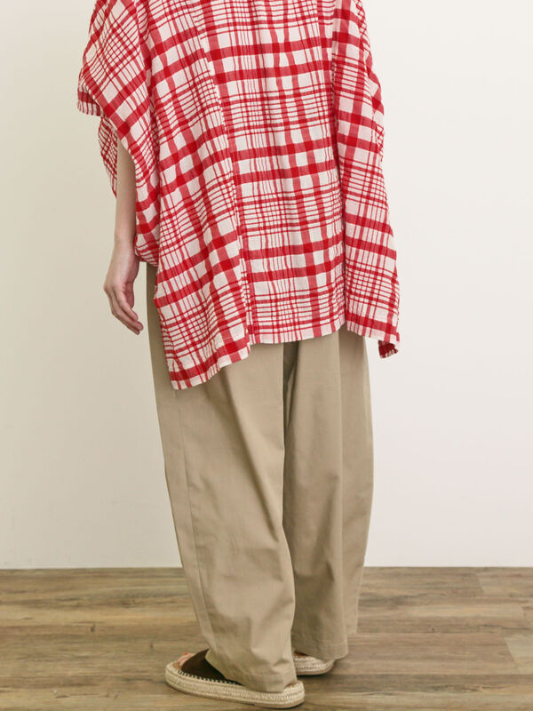 パンツ tomsan JOSE MOON（ジョゼムーン）の「RANDOM TUCK PANTS METALLIC