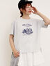 建物プリントTシャツ（オフホワイト/サックスブルー/ネイビー）｜Samansa Mos2（サマンサ モスモス）通販