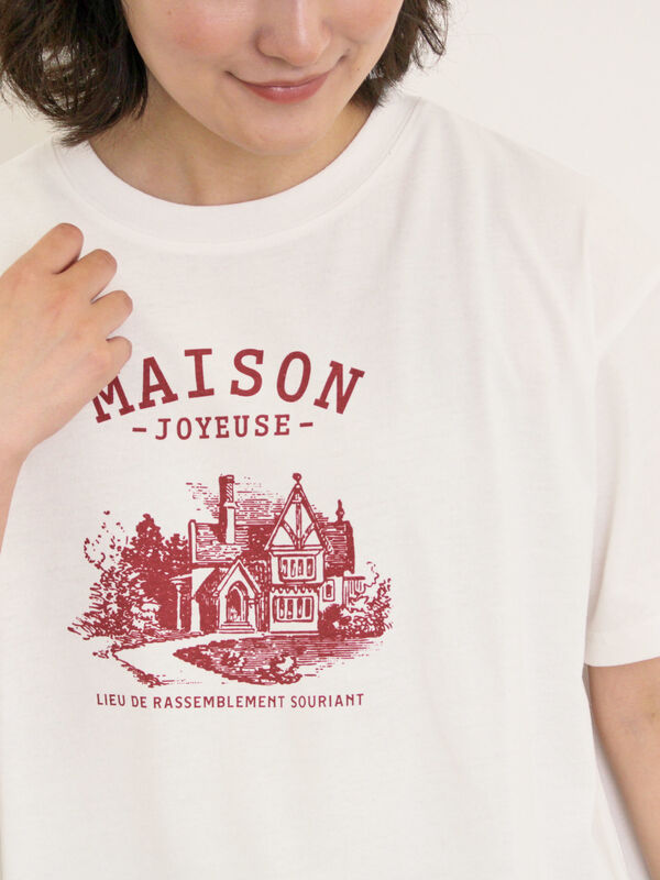 建物プリントTシャツ（オフホワイト）｜Samansa Mos2（サマンサ モスモス）通販