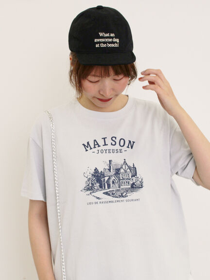 建物プリントTシャツ（オフホワイト/サックスブルー/ネイビー）｜Samansa Mos2（サマンサ モスモス）通販