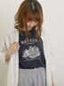 建物プリントTシャツ（オフホワイト/サックスブルー/ネイビー）｜Samansa Mos2（サマンサ モスモス）通販