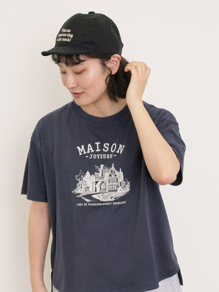 建物プリントTシャツ（オフホワイト/サックスブルー/ネイビー）｜Samansa Mos2（サマンサ モスモス）通販