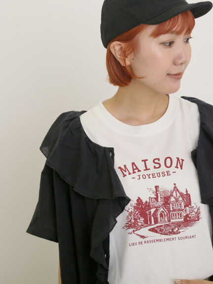 建物プリントTシャツ（オフホワイト/サックスブルー/ネイビー）｜Samansa Mos2（サマンサ モスモス）通販