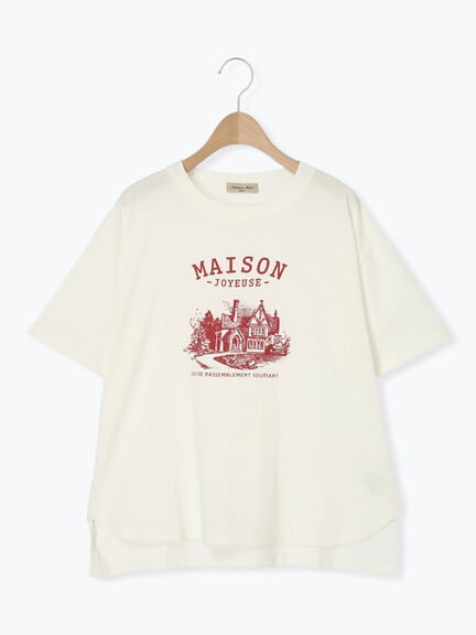建物プリントTシャツ（オフホワイト/サックスブルー/ネイビー）｜Samansa Mos2（サマンサ モスモス）通販