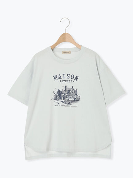 建物プリントTシャツ（オフホワイト/サックスブルー/ネイビー）｜Samansa Mos2（サマンサ モスモス）通販