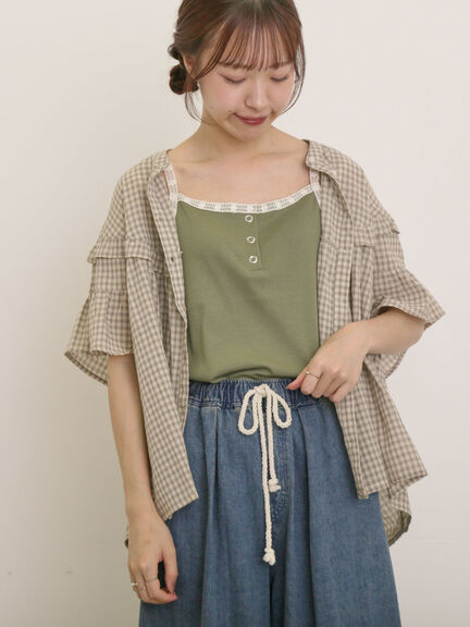 【タエアシダ 】サマーブラウスMサイズ シルバー⭐︎コレクションTAEASHIDA シャツ ブラウス通販のご紹介 レディース ファッション titivate
