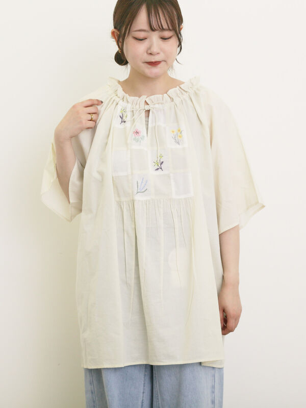 セール】クロス刺繍チュニック（チュニック）｜Samansa Mos2