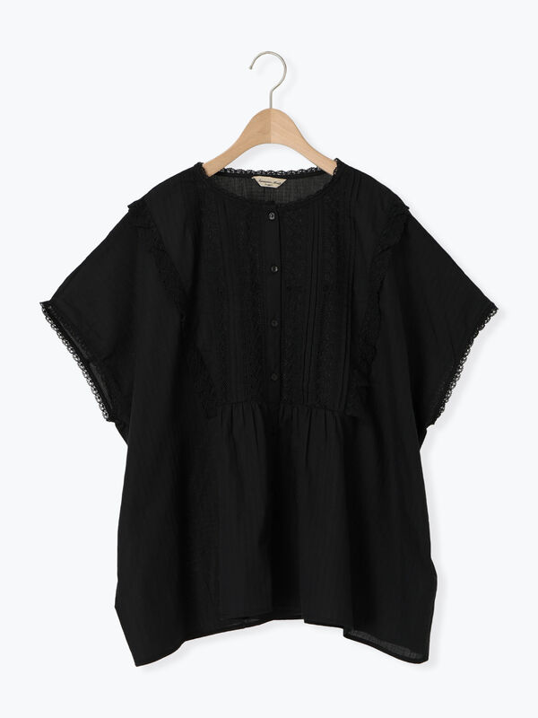 美品✨ツハルバイサマンサモスモス リネンブラウス レース襟