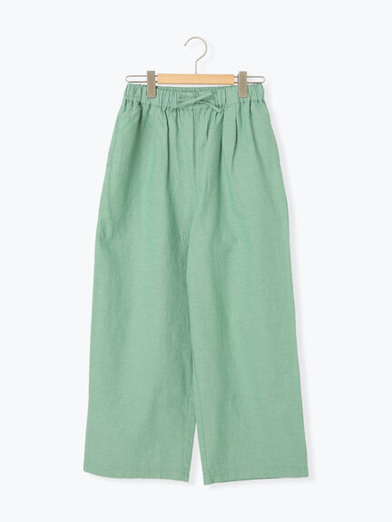 【クールコットン】イージーストレートパンツ ≪M/Lサイズ≫（チャコールグレー/ベージュ/グリーン/ネイビー）｜Samansa Mos2（サマンサ モスモス）通販