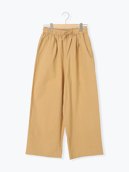 【クールコットン】イージーストレートパンツ ≪M/Lサイズ≫（チャコールグレー/ベージュ/グリーン/ネイビー）｜Samansa Mos2（サマンサ モスモス）通販