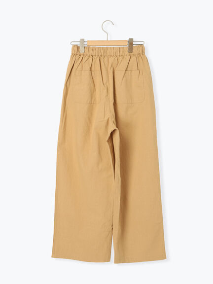 【クールコットン】イージーストレートパンツ ≪M/Lサイズ≫（チャコールグレー/ベージュ/グリーン/ネイビー）｜Samansa Mos2（サマンサ モスモス）通販