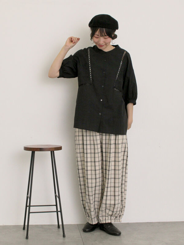 Mimosa embroidery China ブラウス　定価49,500円 Mimosa embroidery China ブラウス 定価49,500円 Mimosa embroidery