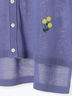 [接触冷感]花刺繍七分袖クルーネックカーディガン（ブラック/レッド/イエロー/グリーン/パープル/キナリ）｜Samansa Mos2（サマンサ モスモス）通販