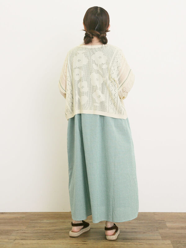 セール】 ◎柄アソートノースリワンピース（オフホワイト/ブラック