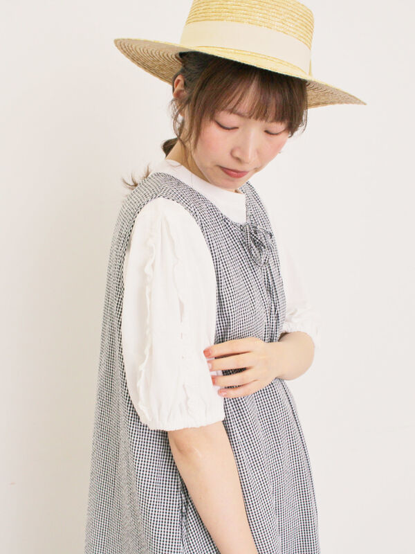 セール】 ◎柄アソートノースリワンピース（オフホワイト/ブラック