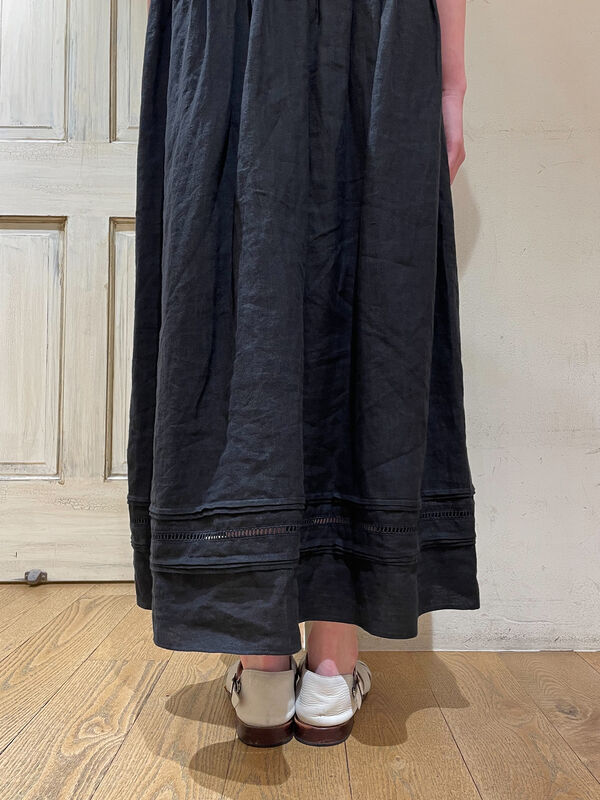 sm2 ◾️立川限定▪️リネンしずくギャザーパンツ▪️チャコール