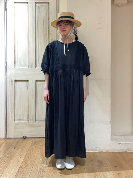 【立川限定】リネンウエスト切替レースワンピース（オフホワイト/ブラック/グリーン/キナリ）｜Samansa Mos2（サマンサ モスモス）通販