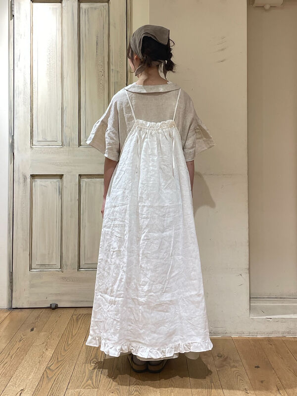 SM2 立川限定　リネンキャミワンピース 立川限定】リネンキャミワンピース（オフホワイト/ブラック