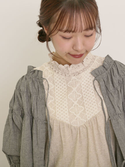 SM2サマンサモスモス ティアードスリーブレースカットソー新品モカ 完売 SM2サマンサモスモス ティアードスリーブレースカットソー新品