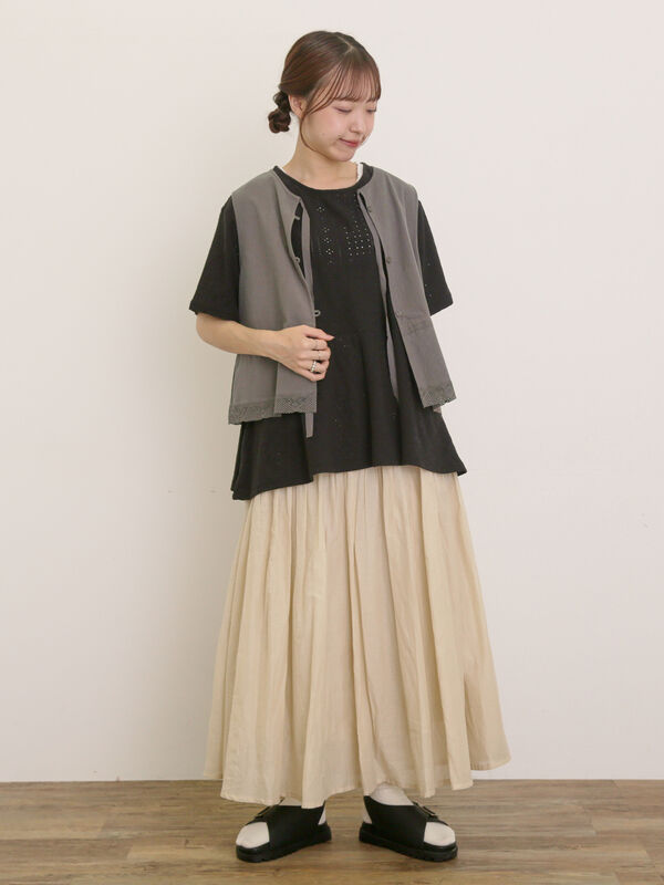 LOUD MOUTH フリル袖カットソーS 新品タグ付　スカートセットアップ SLY | FRILL PUFF CUT トップス (Tシャツ・カットソー(半袖