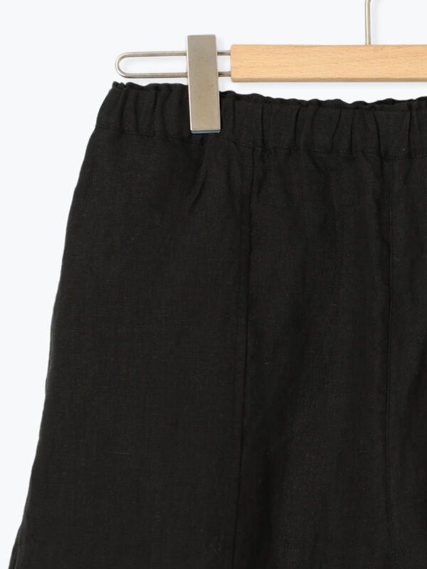 sm2 ◾️立川限定▪️リネン裾フリルパンツ▪️チャコール 立川限定