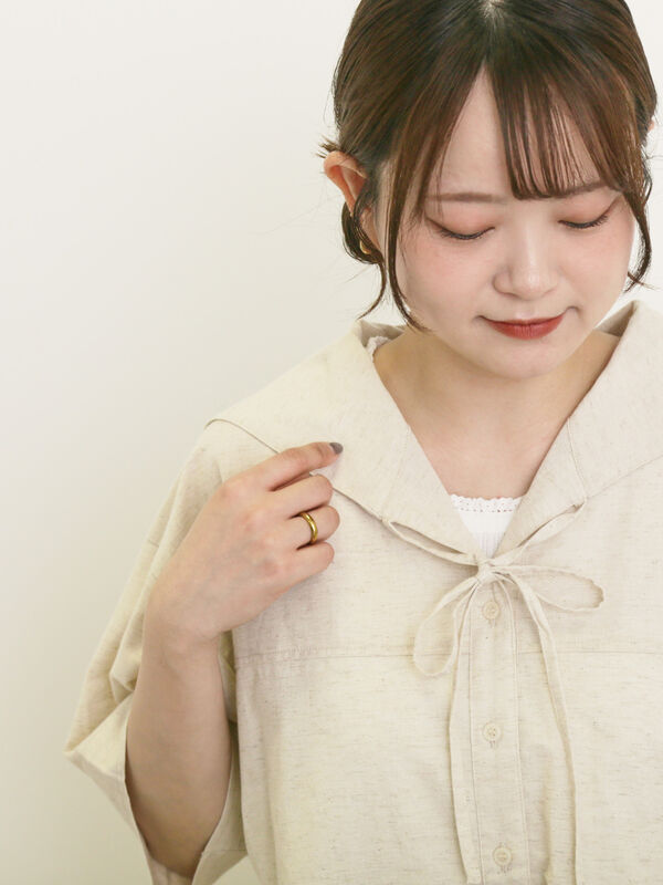 YOUNG&OLSENLINEN100%セーラー襟ブラウス セーラー襟ブラウス | 衣料 | axes femme online shop