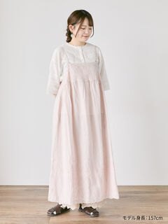 セール】 【kazumi×Samansa Mos2】キャミワンピース（ブラック/ピンク