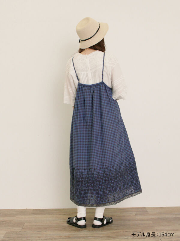 【新品】サマンサモスモス×kazumiコラボキャミワンピース★TSUHARU作家 kazumi×Samansa Mos2】キャミワンピース（ブラック/ピンク