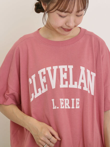 ロゴアソートプリントゆるTシャツ（オフホワイト/ピンク/ベージュ/ネイビー）｜Samansa Mos2（サマンサ モスモス）通販