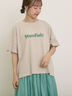 ロゴアソートプリントゆるTシャツ（オフホワイト/ピンク/ベージュ/ネイビー）｜Samansa Mos2（サマンサ モスモス）通販