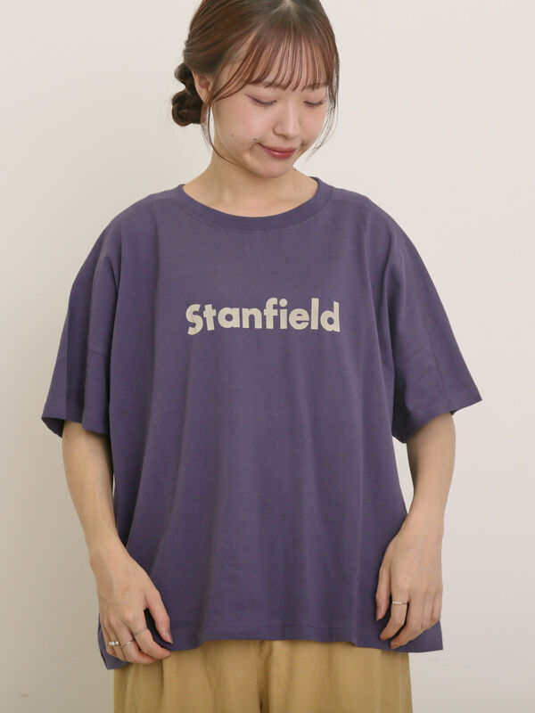 セール】 ロゴアソートプリントゆるTシャツ（オフホワイト