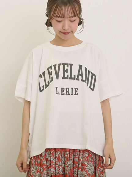 ロゴアソートプリントゆるTシャツ（オフホワイト/ピンク/ベージュ/ネイビー）｜Samansa Mos2（サマンサ モスモス）通販