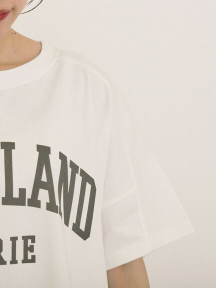 ロゴアソートプリントゆるTシャツ（オフホワイト/ピンク/ベージュ/ネイビー）｜Samansa Mos2（サマンサ モスモス）通販