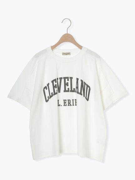 ロゴアソートプリントゆるTシャツ（オフホワイト/ピンク/ベージュ/ネイビー）｜Samansa Mos2（サマンサ モスモス）通販