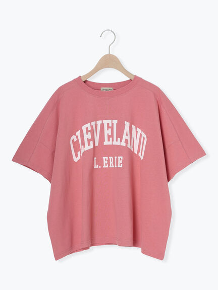 ロゴアソートプリントゆるTシャツ（オフホワイト/ピンク/ベージュ/ネイビー）｜Samansa Mos2（サマンサ モスモス）通販