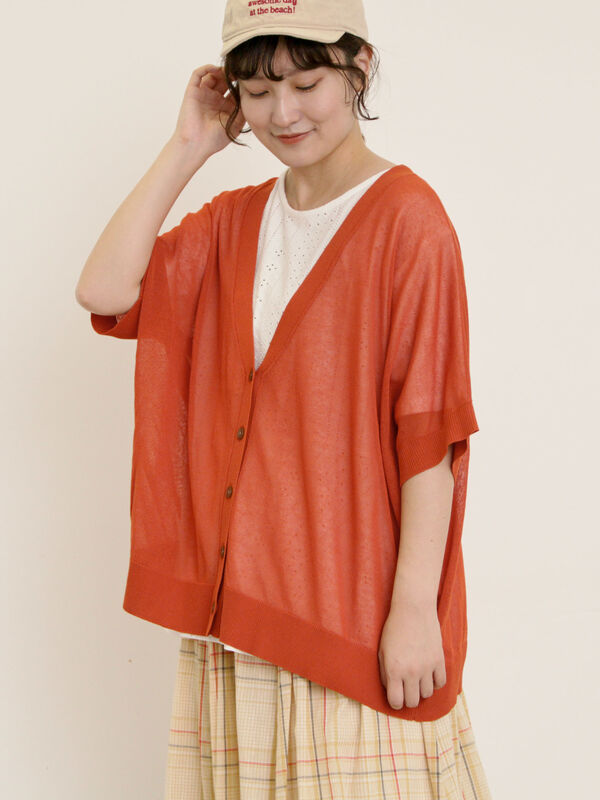 セール】 【マシンウォッシャブル】ドルマンスリーブVネック