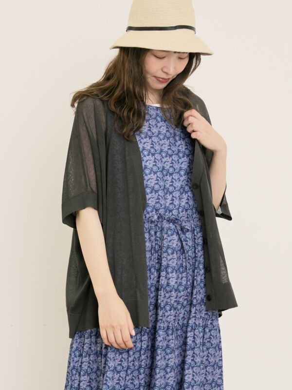 セール】 【マシンウォッシャブル】ドルマンスリーブVネック