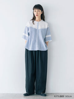 セール】 【kazumi×Samansa Mos2】前後2WAYブラウス（オフホワイト