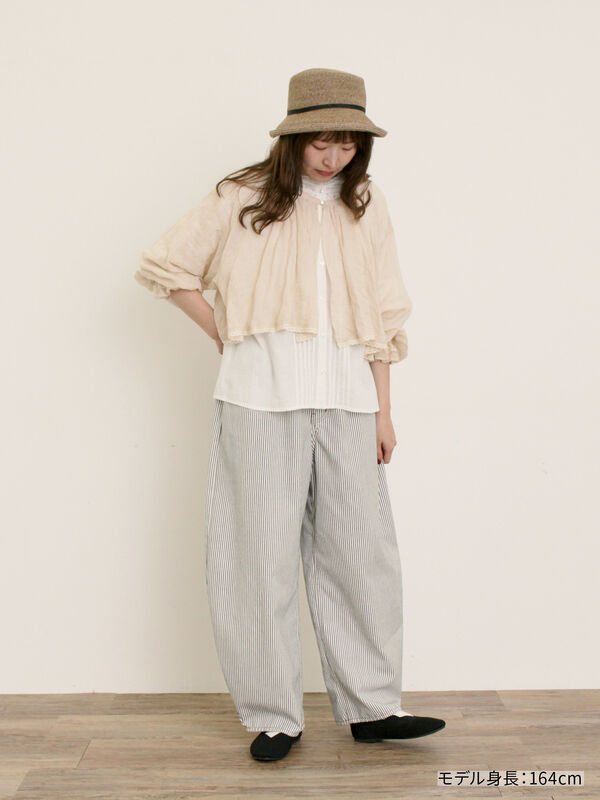 kazumi×Samansa Mos2】前後2WAYブラウス（オフホワイト/ブラック