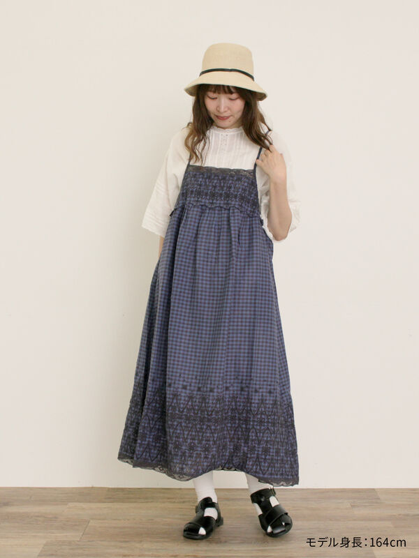 kazumi×Samansa Mos2】前後2WAYブラウス（オフホワイト/ブラック