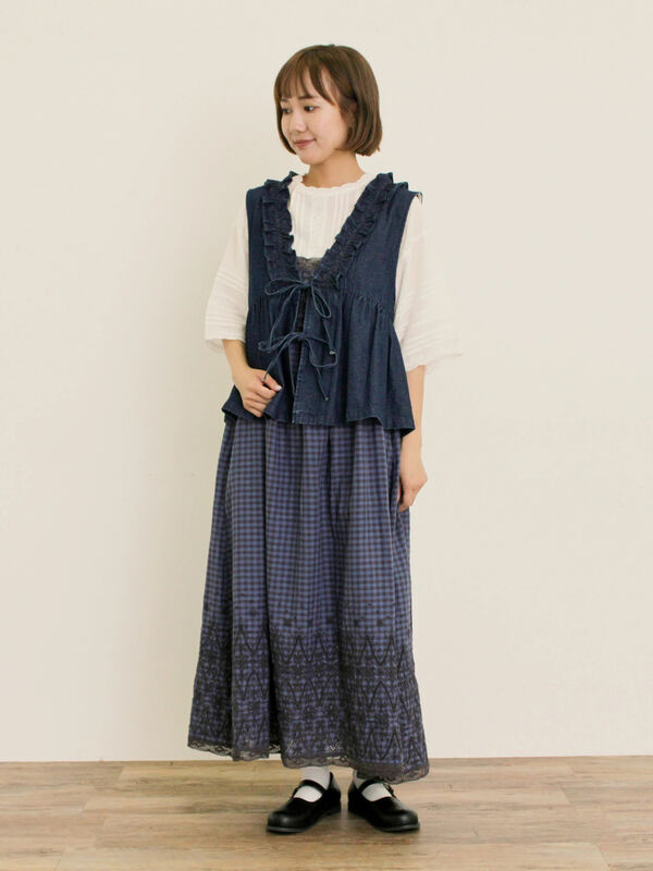 ぴくラシュトン ラバーフェイス クライングベア、サマンサモスモスブラウス kazumi×Samansa Mos2】前後2WAYブラウス（オフホワイト/ブラック