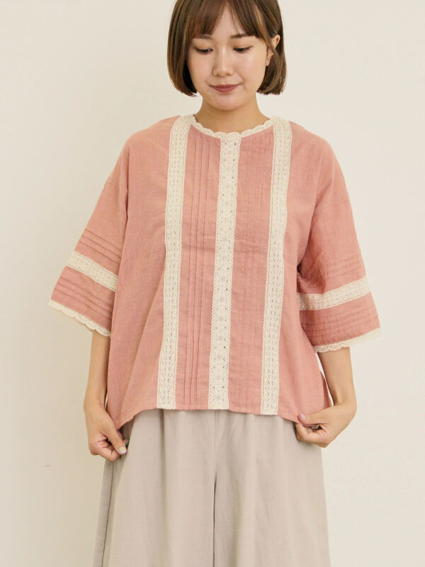 ぴくラシュトン ラバーフェイス クライングベア、サマンサモスモスブラウス kazumi×Samansa Mos2】前後2WAYブラウス(オフホワイト/ブラック
