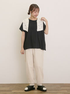 【新品】kazumi×SamansaMos2 裾レースパンツ　ブラック 楽天市場】【SALE／70%OFF】裾レースパンツ Samansa Mos2