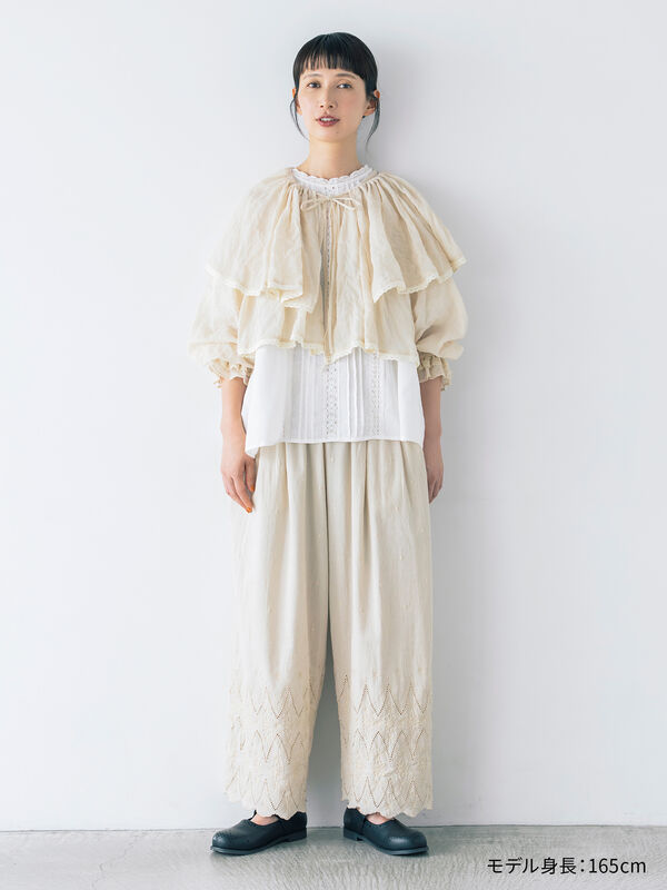 kazumi×Samansa Mos2】ケープ付ボレロ（ブラック/ピンク/ベージュ