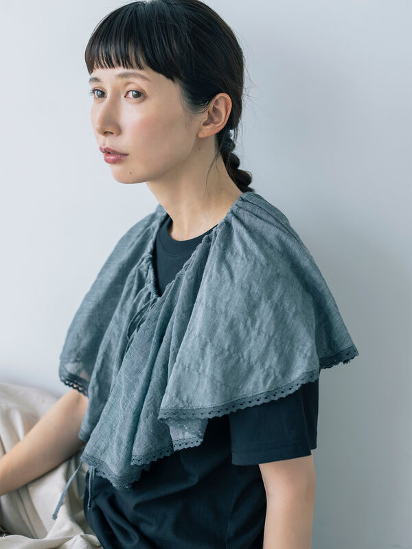 kazumi×Samansa Mos2】ケープ付ボレロ（ブラック/ピンク/ベージュ